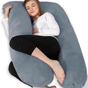Cuscino per la gravidanza a forma di U - Cuscino di lato per neonati - Cuscino per l'allattamento - Cuscino di posizionamento grande - Comfortevole - Aiuta a ridurre il dolore della gravidanza