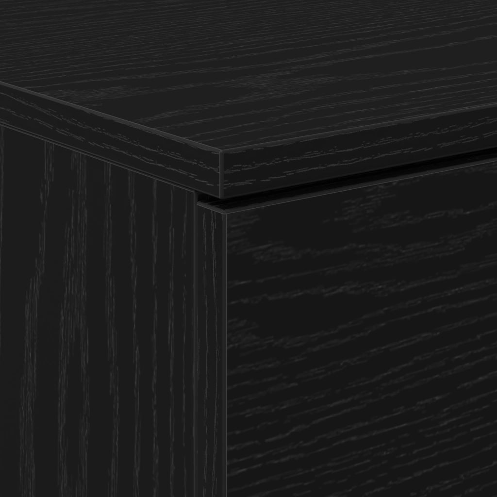 Comodino in Rovere Nero  - 40x65x65 cm