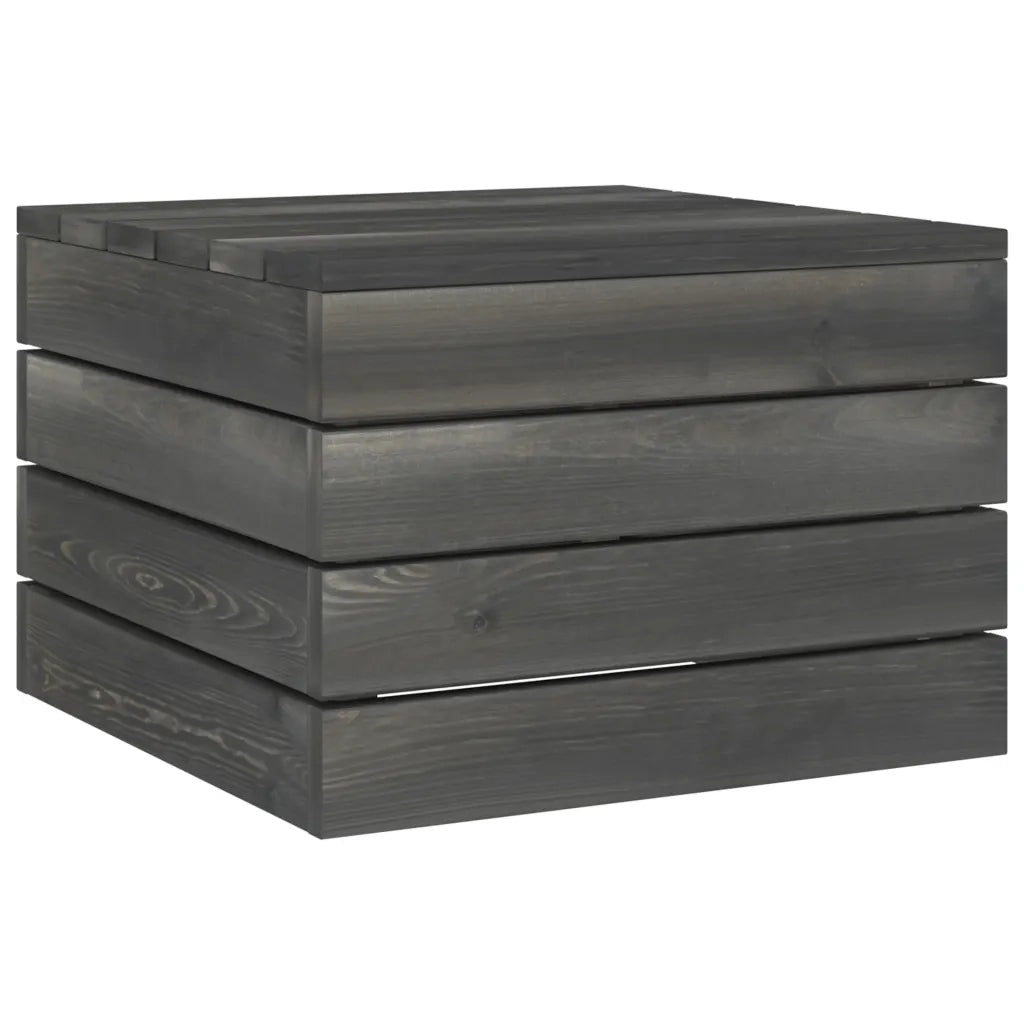 Set Divani da Giardino su Pallet 2 pz | Set Salotto da Giardino con Cuscini Massello Pino