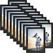 Fotolijst 13x18 cm - Set di 18 - Nero - Adatto per parete e tavolo