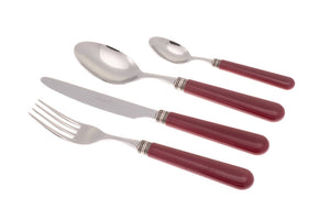 Servizio Set di Posate 24 Pezzi in Acciaio Inox Rivadossi Sandro Mistral Bordeaux