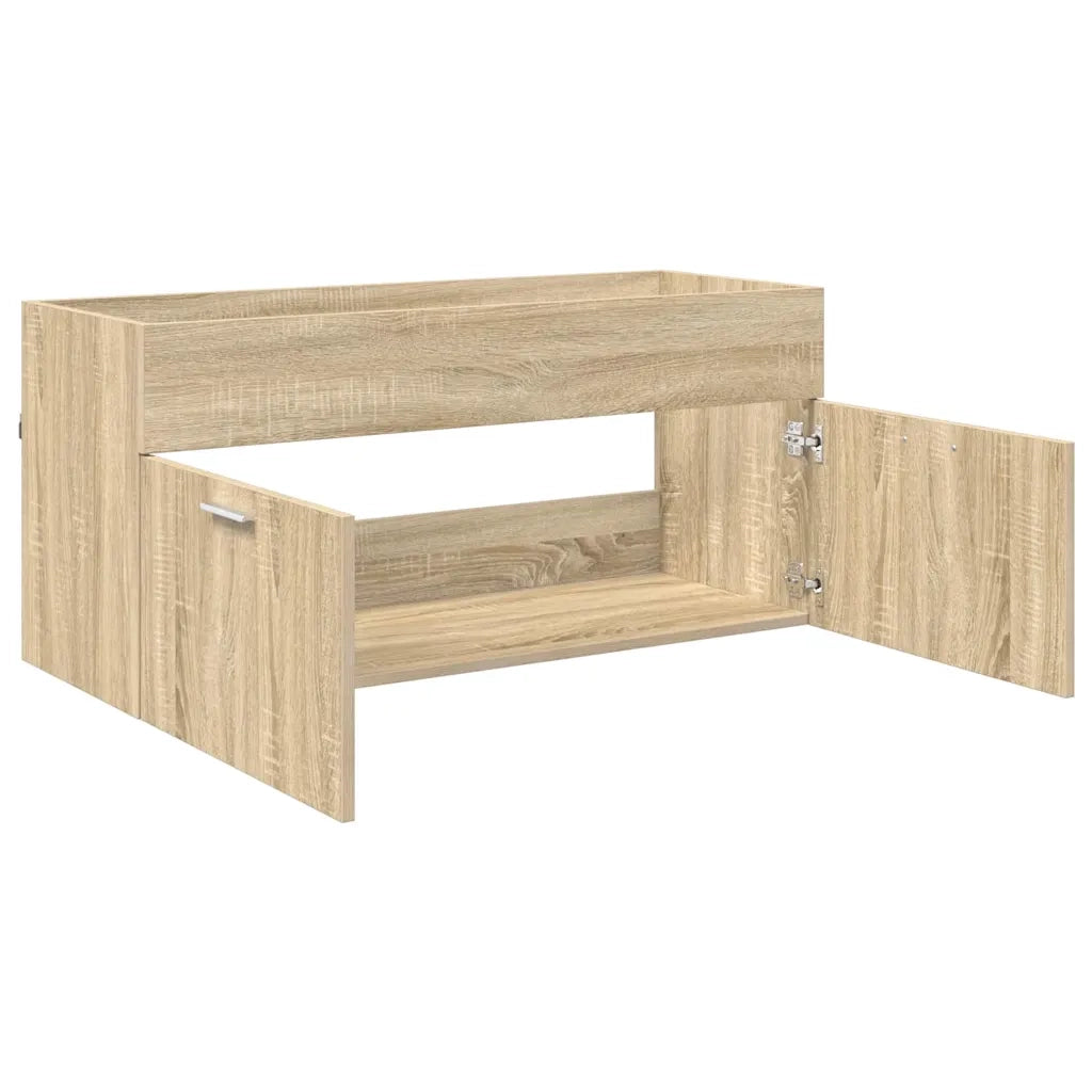 Armadio sottolavello con porta Rovere Sonoma Legno multistrato