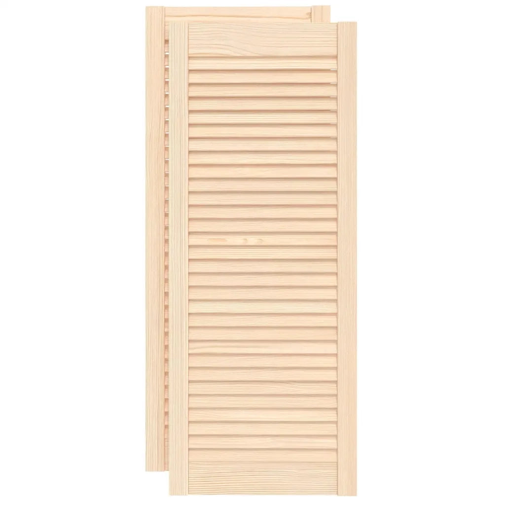 Ante con Design a Lamelle 2 pz 99,3x39,4 cm in Legno di Pino 151134