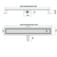 Scarico Lineare Rea Neox Pro Gold 60