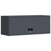 Elegante armadio da garage a parete moderno 90 x 33 x 35 cm per riporre oggetti in sicurezza in acciaio antracite 02_0052847