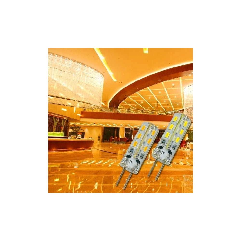 Trade Shop - Lampadina Led 3w 24 Smd G4 3014 Attacco A Spillo Luce Bianca Calda Fredda 12v -