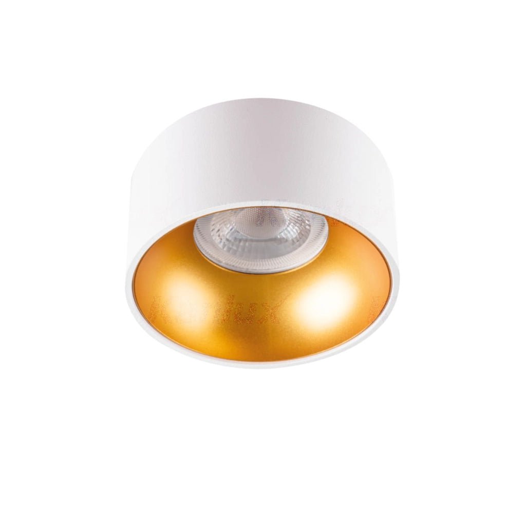 Plafoniera Kanlux Mini Riti GU10 bianco oro 27576