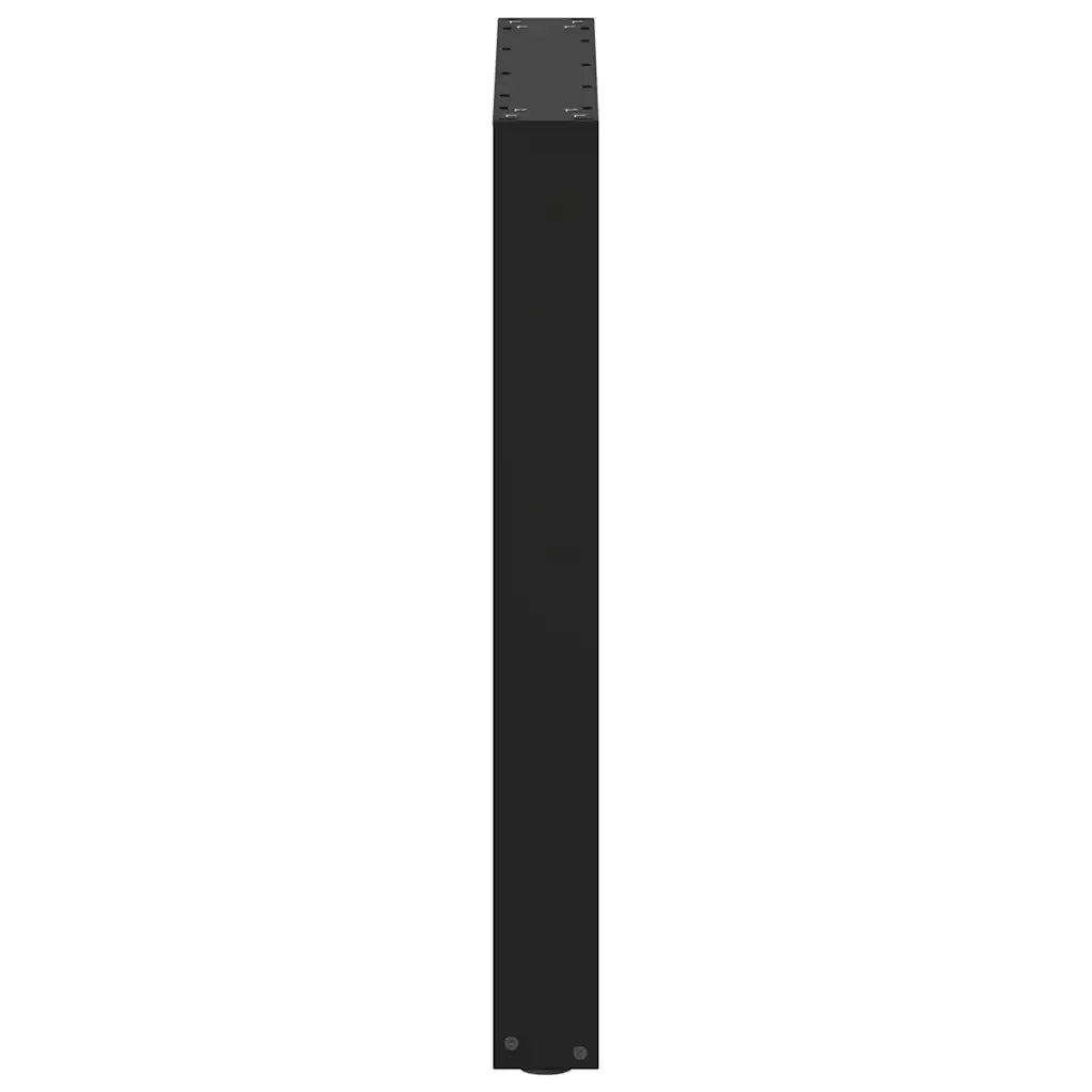 vidaXL Gambe per tavolo da pranzo a forma di U 2 pz nere 60x(72-73) cm in acciaio