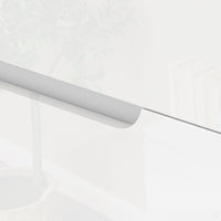 Cassettiera 4 Cassetti Moderna e Minimal 60x40x85 cm Bianco Lucido