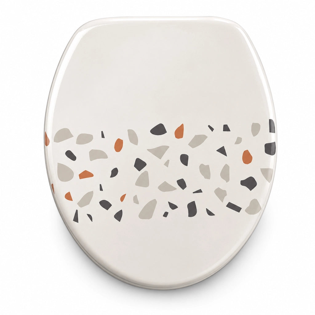 Copriwater MDF Stampa Effetto Mosaico Universale 43x38 cm 59124