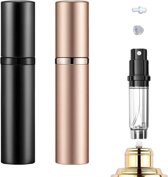 Parfum verstuiver portatile, contenitore per profumo da viaggio, mini flacone di profumo da viaggio, con protezione, 5 ml