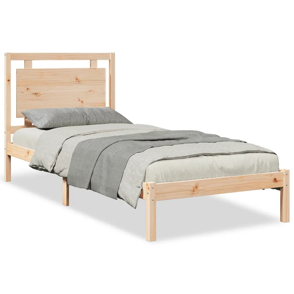 Giroletto Extra Lungo senza Materasso-Struttura Letto 100x210 cm Legno Massello 569842