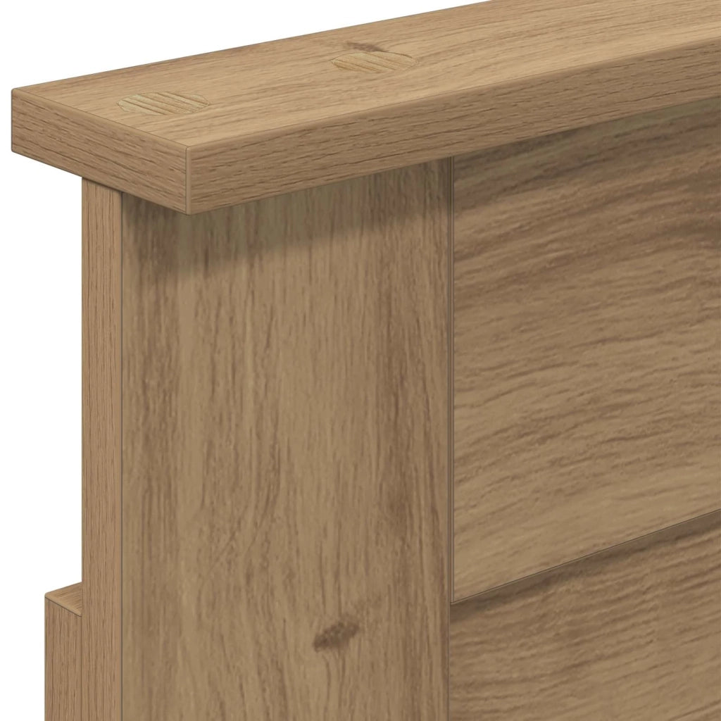 Bed Frame with Storage and Headboard Artisan Oak 180 x 200 cm 3445824