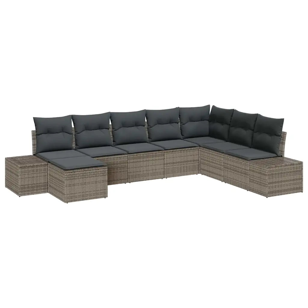 Set Divano da Giardino con cuscino 8 pcs polyrattan 3347179
