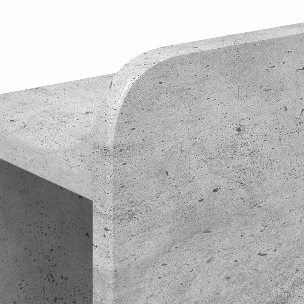 Struttura del letto con stoccaggio e testata Grigio Cemento 3433913