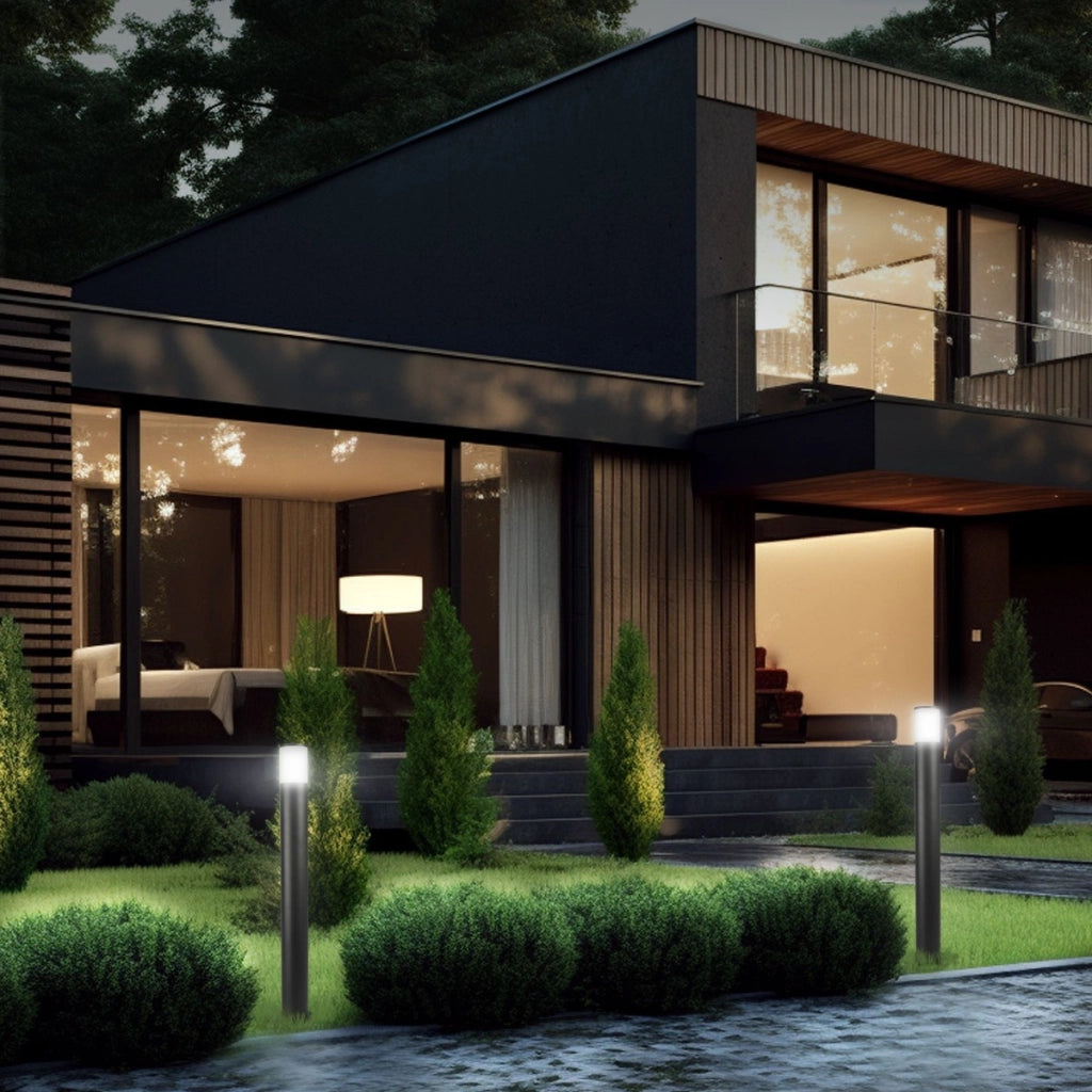 Paletto luce da giardino nero GU10 60cm IP54 Videx