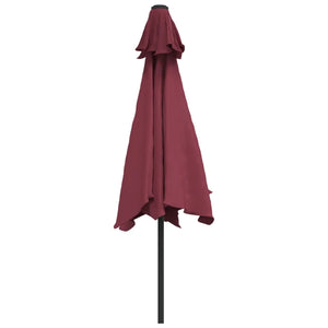 Ombrellone da Esterni con Palo in Metallo 300 cm Rosso BordÃ² cod mxl 24527