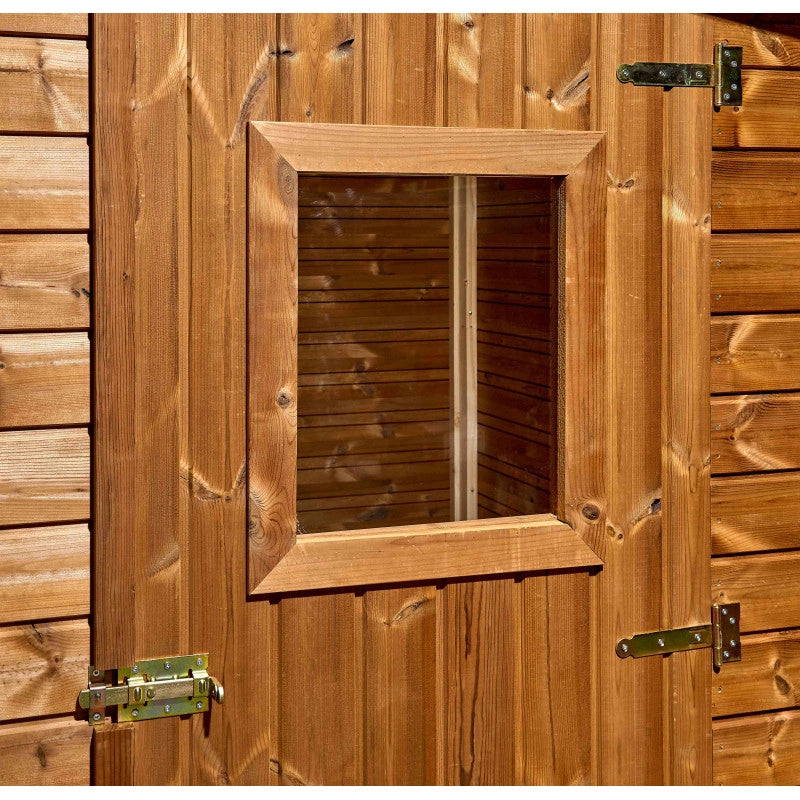 Casetta da giardino in legno termo-trattato 19 mm – 160x160 cm – pavimento e tetto bitumato – THE1616.01N Foresta