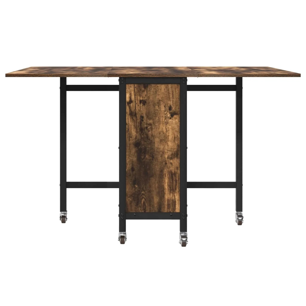 Tavolo da pranzo pieghevole con ruote 130 x 80 x 76,5 cm 8006045