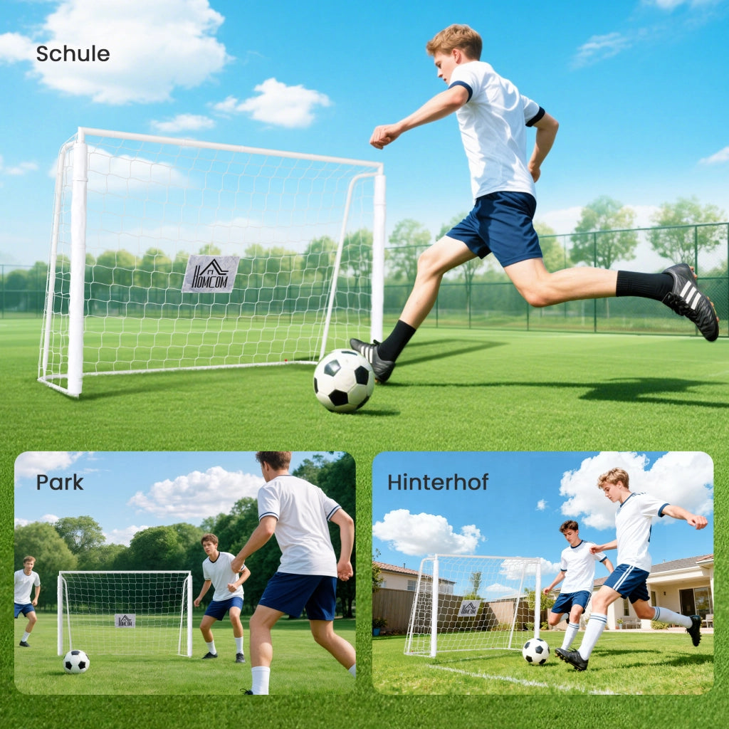 Porta da calcio per bambini ¨C zephmum ¨C 186x123cm bianco