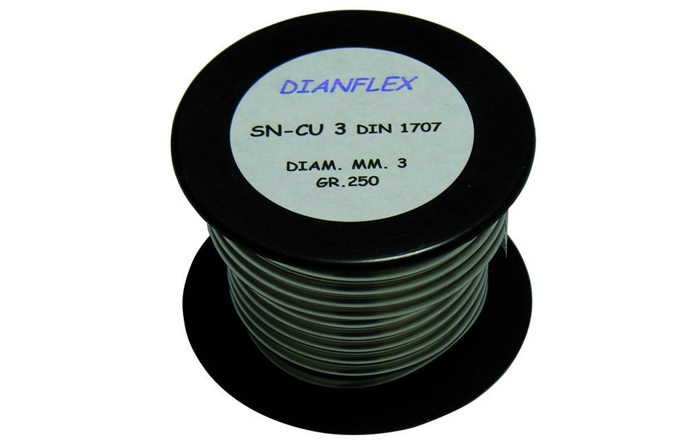 LEGA SALDANTE STAGNO RAME IN ROTOLO L-Sn Cu 3 - DIN 1707- gr. 250- DH- pezzi 1