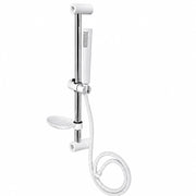 Saliscendi Bianco Silver 60 cm Doccino Portasapone Flessibile 150 cm 94419
