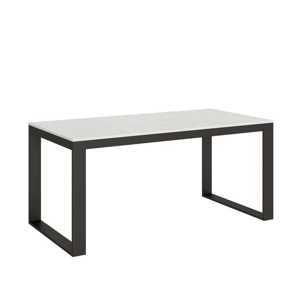 Tavolo Allungabile 180-284x90x80 cm Tecno Evolution Bianco Frassino