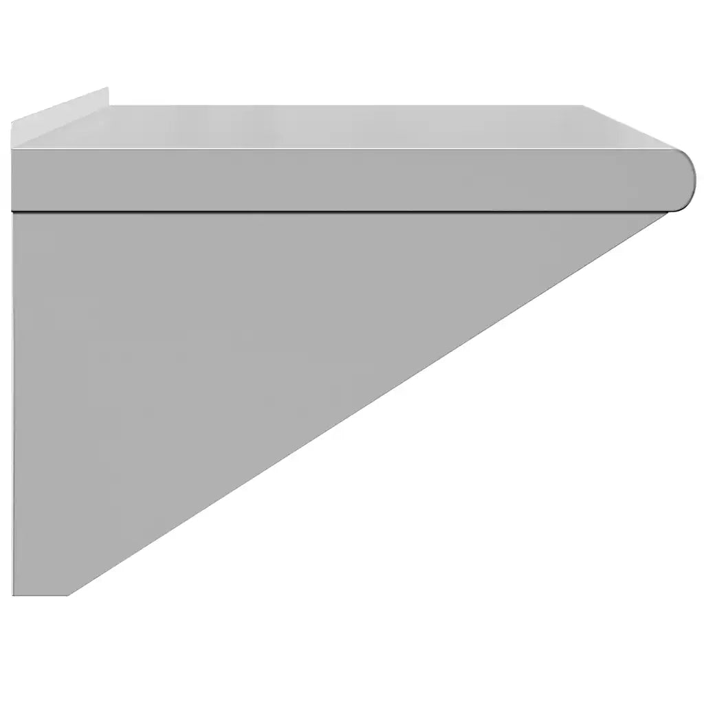 vidaXL Mensola a Muro 75x45x31 cm Argento in Acciaio Inossidabile