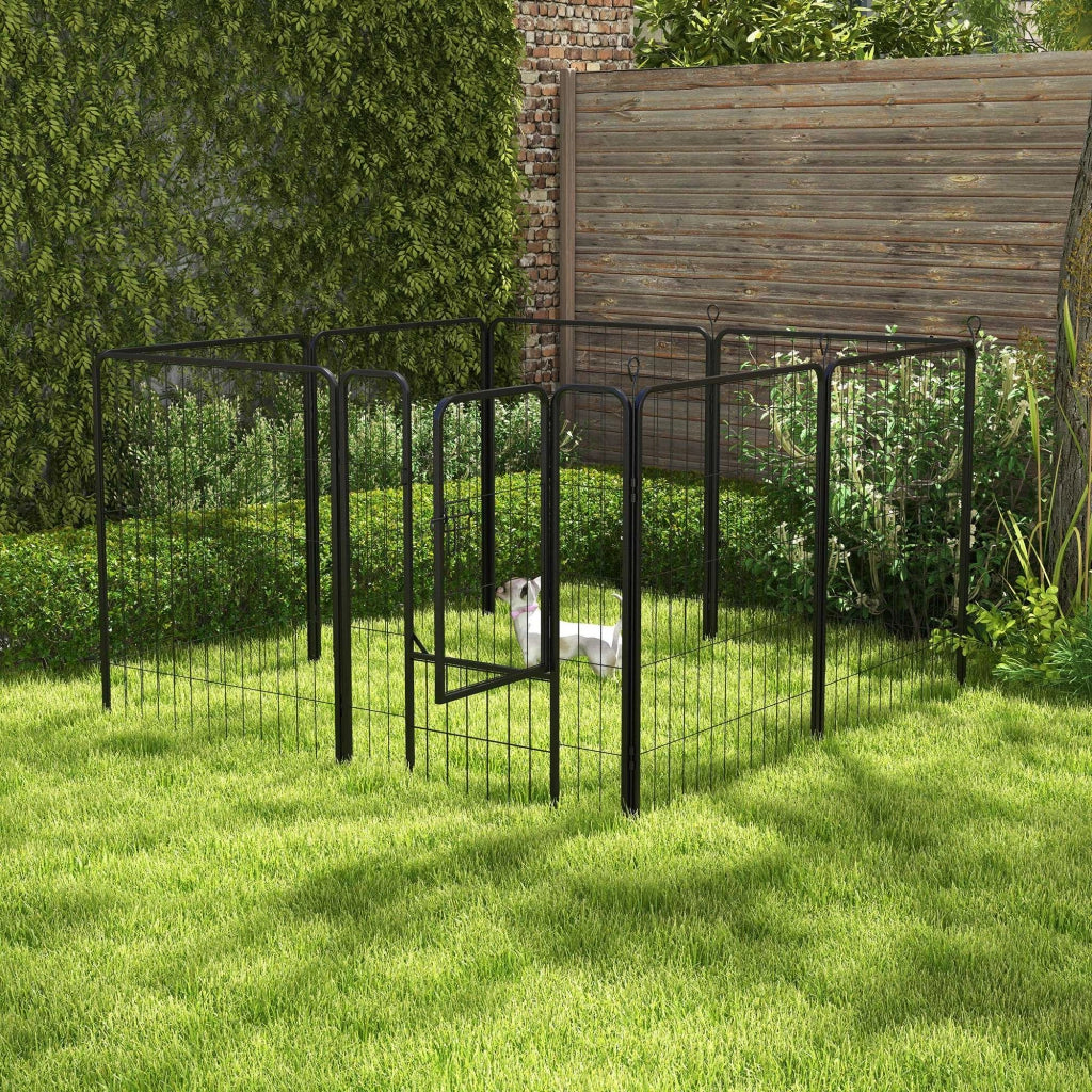 Recinto Modulabile per Animali ¨C zephmum ¨C Nero 80x100 cm