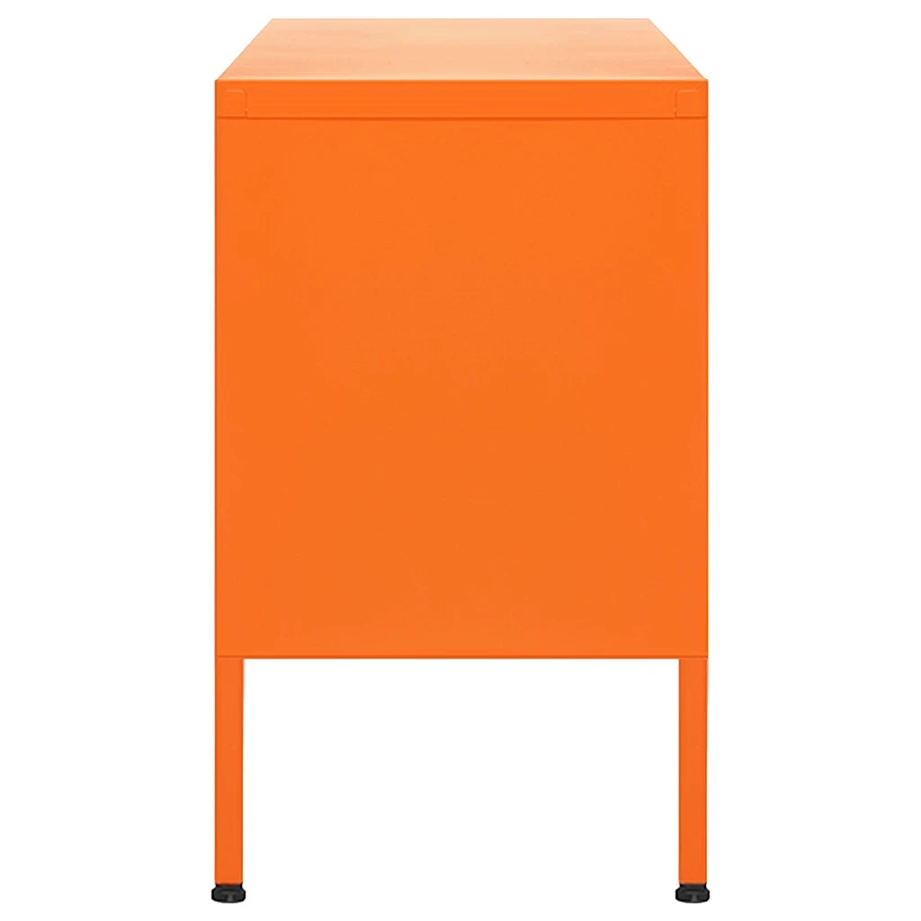 Mobile TV Arancione 105x35x50 cm in Acciaio