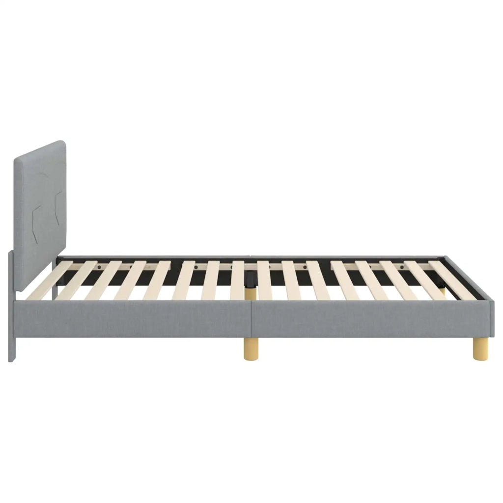 Struttura letto bambini con testata Grigio chiaro 90 x 190 cm