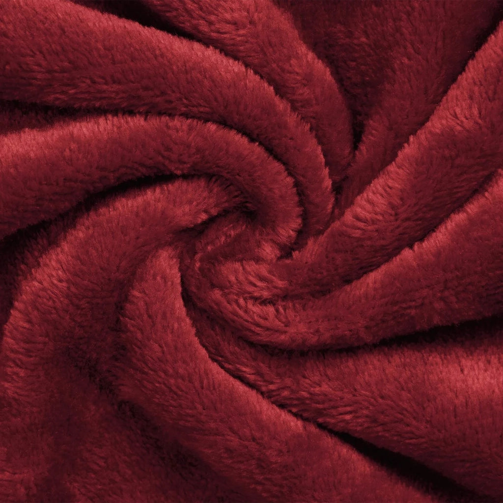Accappatoio senza Cappuccio Rosso Bordeaux xxl Flanella 42017307