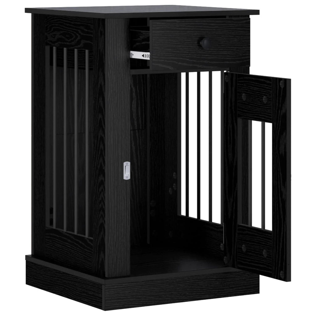 Mobile da cassa per cani Rovere Nero 50 x 47,5 x 80 cm 8014779