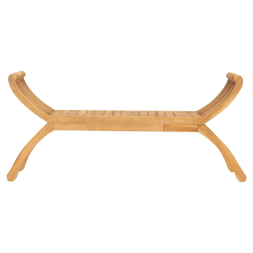 Panchina da Giardino 126 cm in Legno Massello di Teak 316150