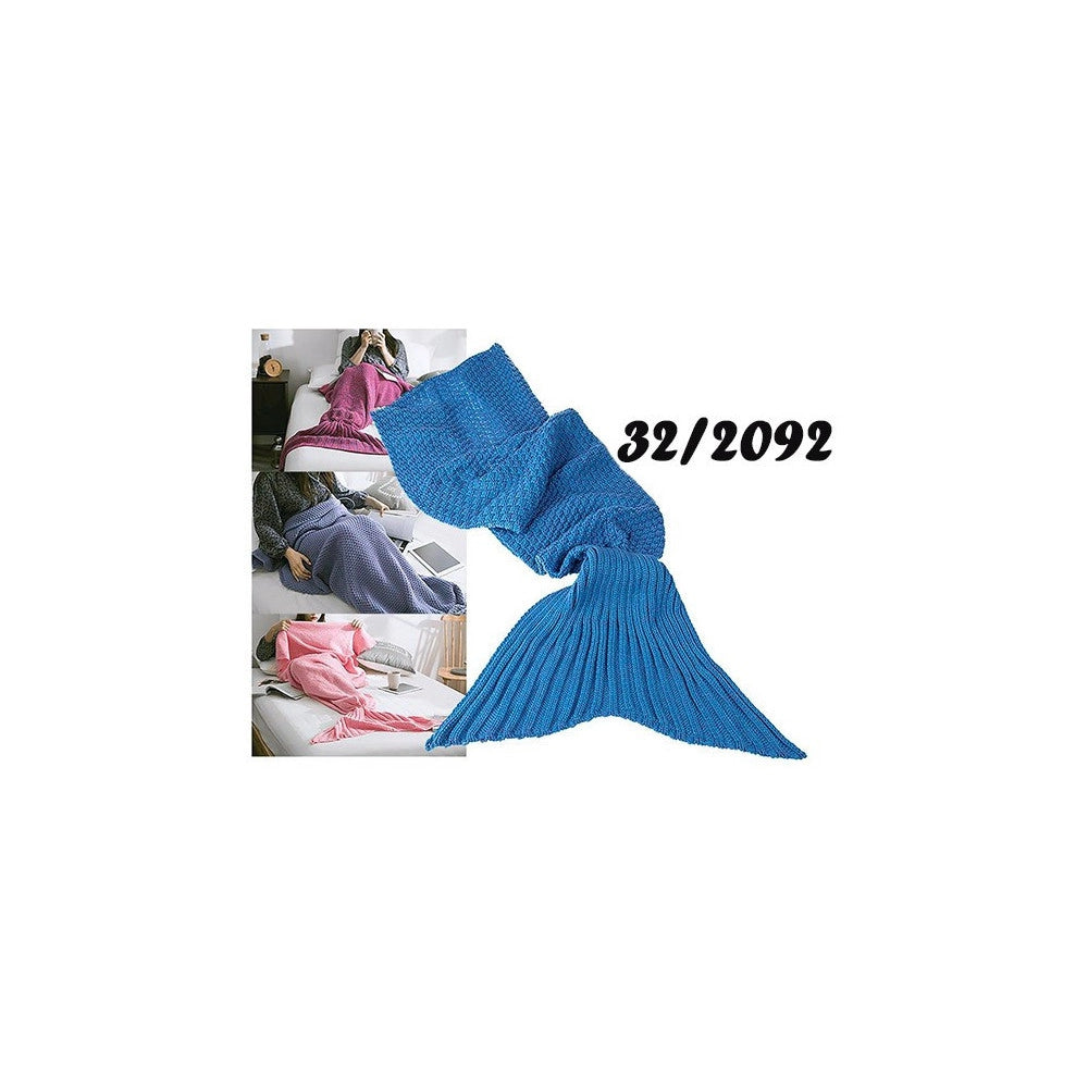 Trade Shop - Coperta A Forma Di Coda Di Sirena Vari Colori Sirenetta Riscalda Piedi Plaid -