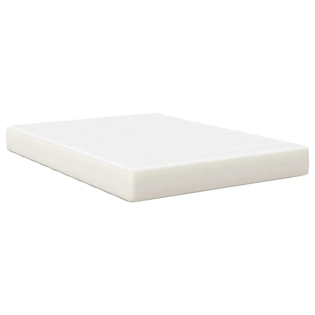 Materasso-Materasso per letto Crema 140 x 200 cm Tessuto