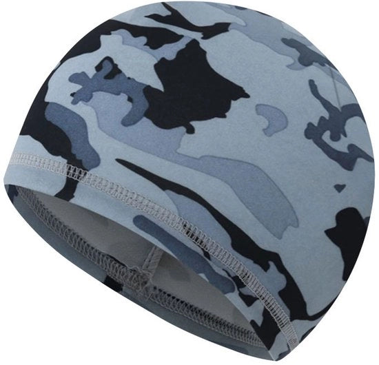 Due coppe di raffreddamento per bicicletta, copertura casco, uomo, donna, cappuccio bifacciale, cappuccio bicicletta, cappello da corsa, cuffia - grigio