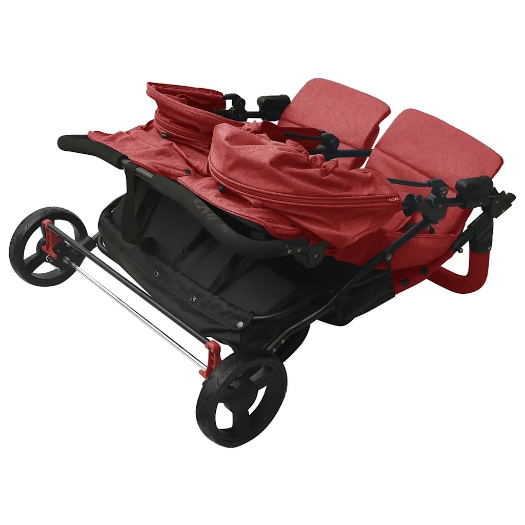 Passeggino Gemellare Rosso in Acciaio CFW6253229