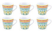Set 6 Tazzine Caffè in Ceramica Senza Piattini Grace