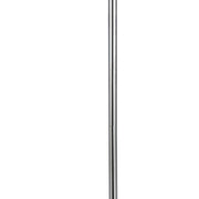 Piantana Contemporaneo Snow Ball Acciaio Cromo Vetro Bianco Led 19W 3000K