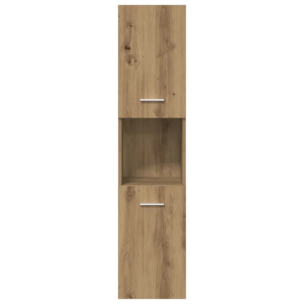 Set Mobili da Bagno 4 pz Rovere Artigianale Legno Multistrato