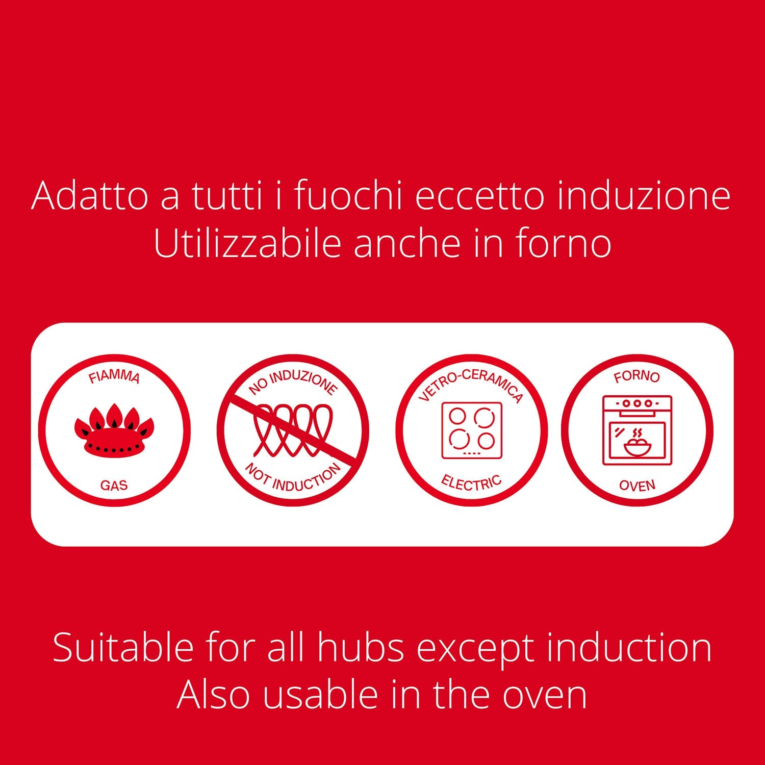 Tegame Antiaderente 2 Manici Ø24 cm Olympia Hard Cook