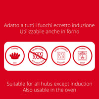 Tegame Antiaderente 2 Manici Ø24 cm Olympia Hard Cook