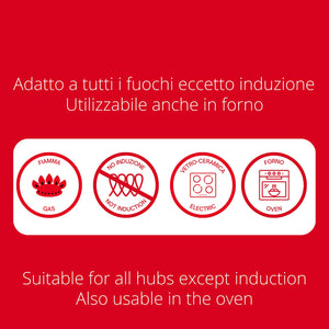 Tegame Antiaderente 2 Manici Ø24 cm Olympia Hard Cook