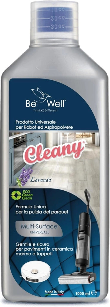 PHURE Detergente Concentrato per Robot Lavapavimenti e Aspirazione con Igienizzante Multisurface 1000ml pulizia senza aloni e sostenibile Adatto a tutti i Robot (LAVANDA)