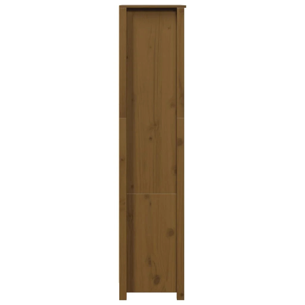 Buffet credenza cassettiera armadio mobile contenitore organizer cucina soggiorno salotto alto 80 x 35 x 154 cm legno massello di pino marrone 02_0034759