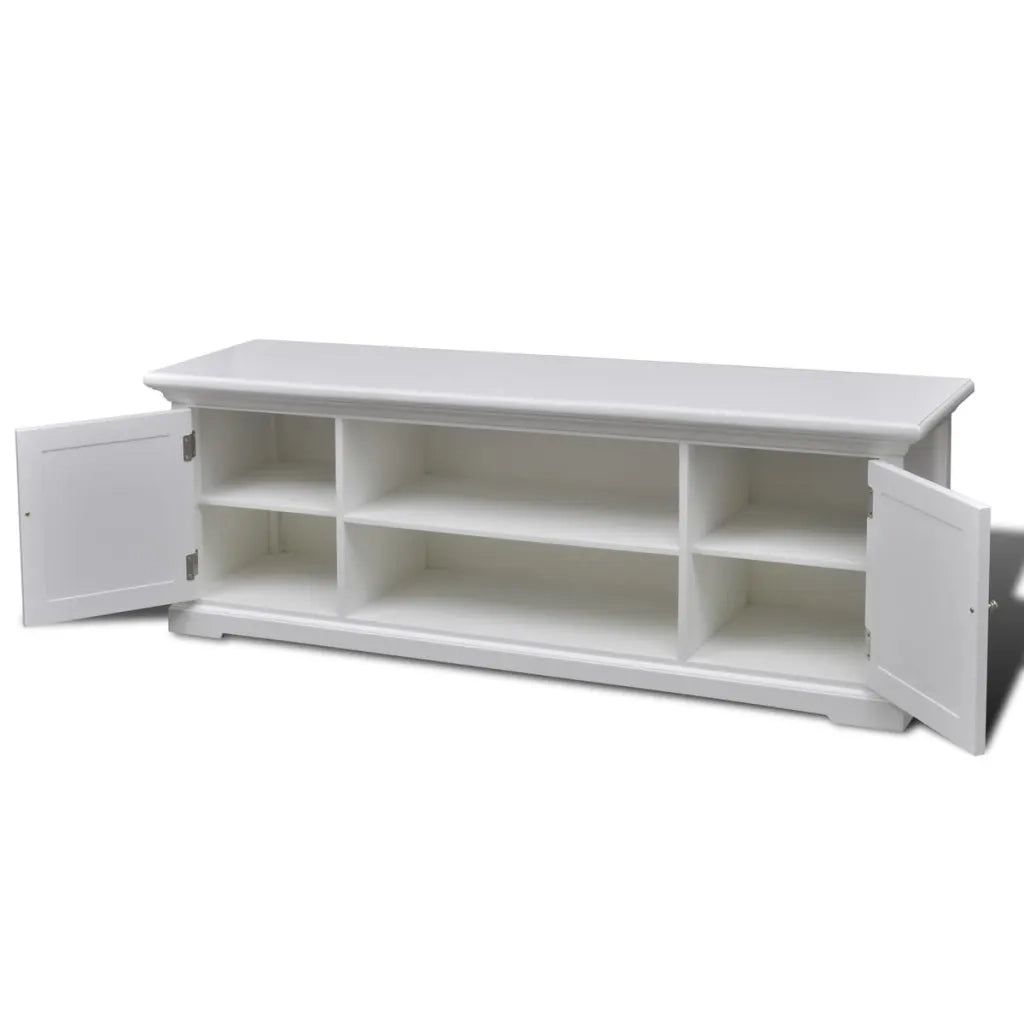 Mobile Porta TV Bianco in Legno 241373