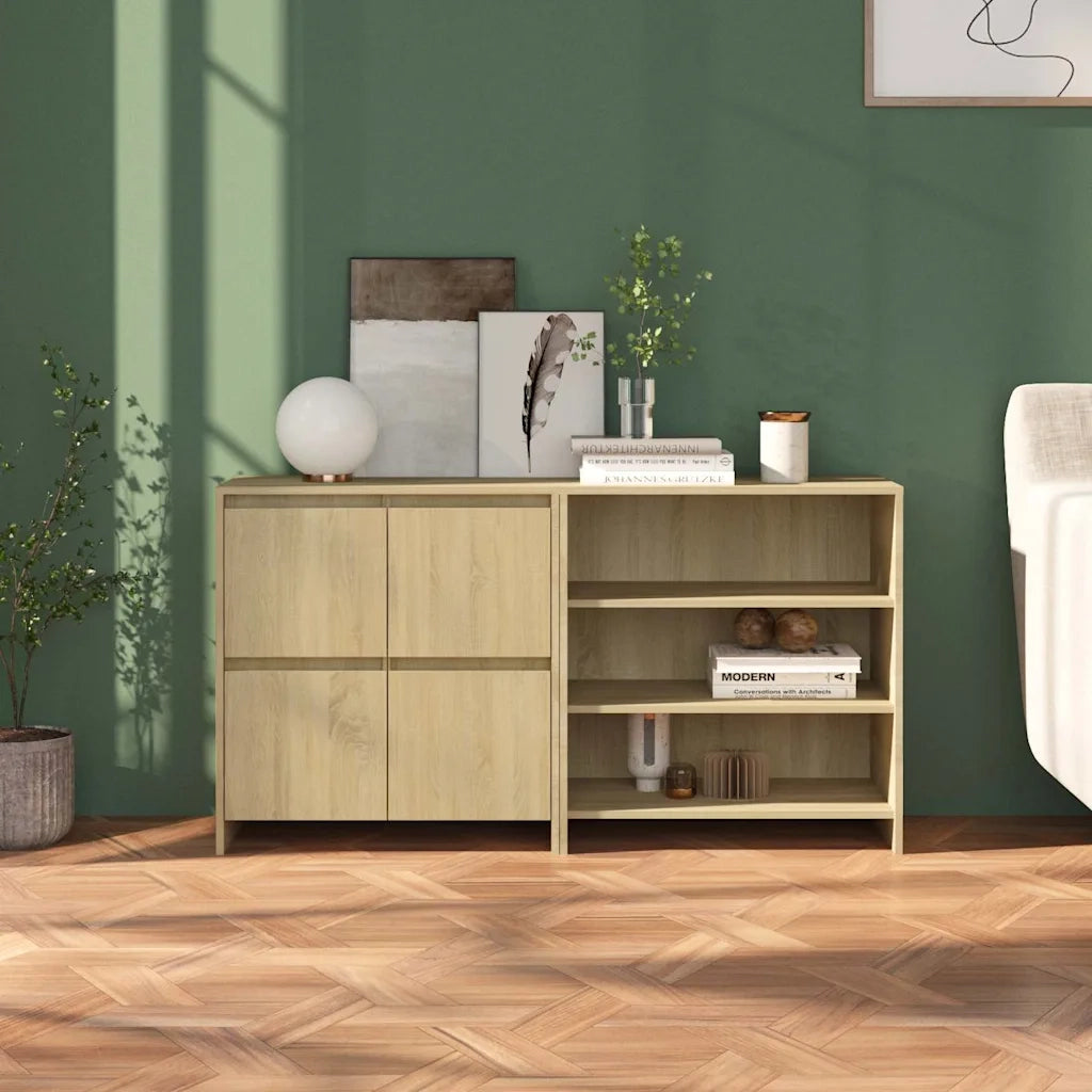 Credenze 2 pz Rovere Sonoma in Legno Multistrato cod mxl 24646