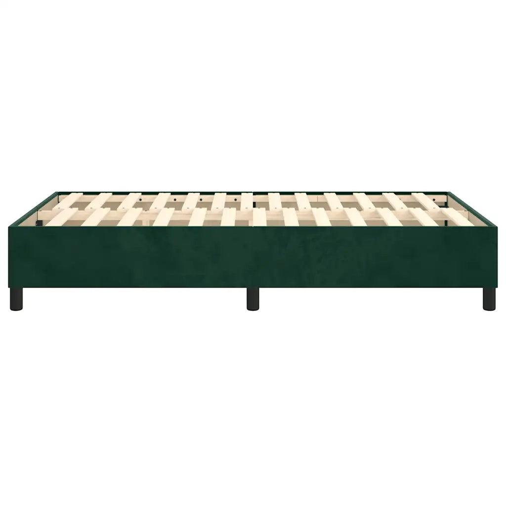 Giroletto senza Materasso Verde Scuro 120x200 cm in Velluto