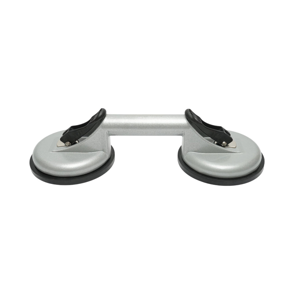 Dispositivo di sollevamento con 2 ventose in alluminio, diametro 118mm, capacità massima 80-100Kg, Crownman